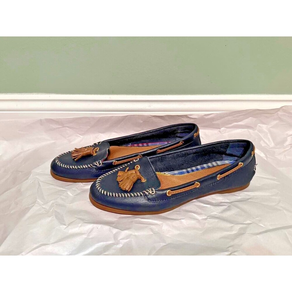 Sperry Top Sider Sabrina Women's Navy Leather Moccasins Size 7.5M